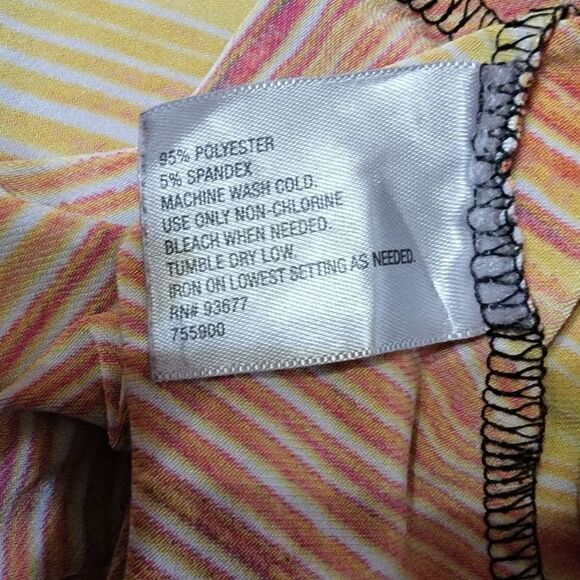 #251 Worthington Multicolored Cap Sleeve Top Size 3X - Picture 2 of 7